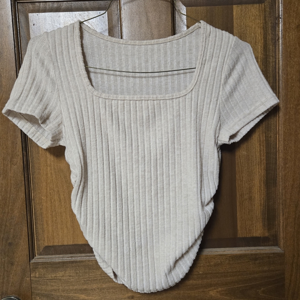 Shein Soft Ribbed Crop Top